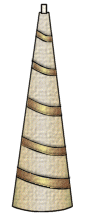 Rolled Beeswax Spiral